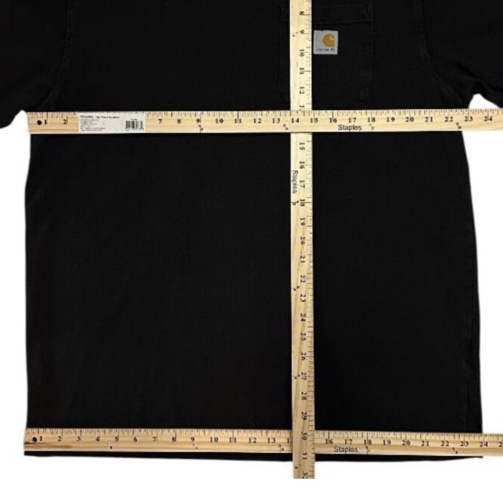 Carhartt K87 Loose Fit Pocket T-Shirt Mens Large Black 100% Cotton EUC - Picture 5 of 6